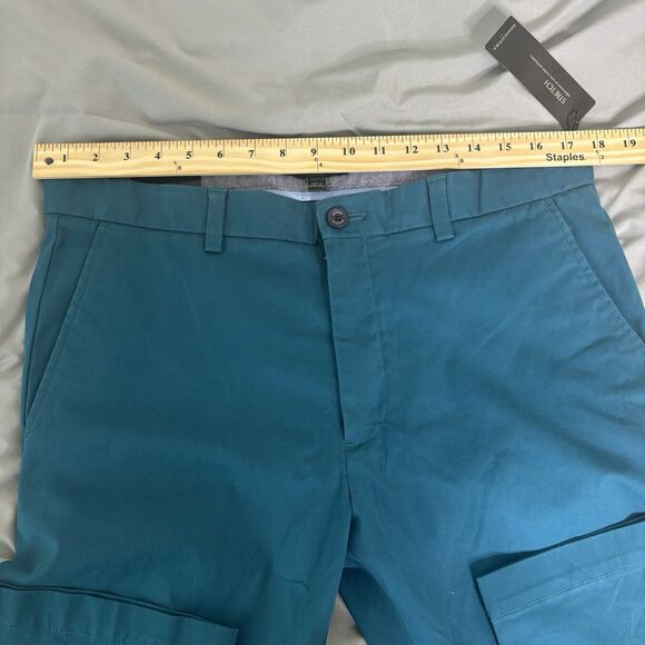 Banana Republic Men's Fulton Chino Skinny Fit Pants Teal 34 x 34 NWT $65 MSRP - Picture 4 of 9